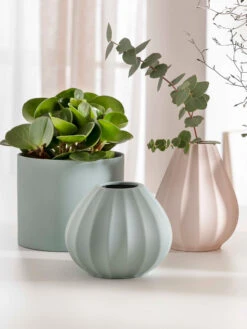 Pflanztopf, Peacock Green -Heimtextildekoration Vedras Pflanztopf Gruen PeacockGreen mil