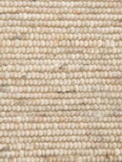 Woll-Teppich, Light Beige -Heimtextildekoration Vennesund HandwebTeppich Creme Hellbeige 170x230 lup