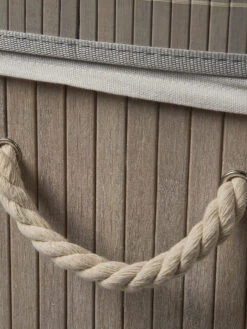 Korb, Hellgrau -Heimtextildekoration WaescheboxBen Korb Hellgrau 30x40x60 lup1