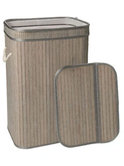 Korb, Hellgrau -Heimtextildekoration WaescheboxBen Korb Hellgrau 30x40x60 offen per3