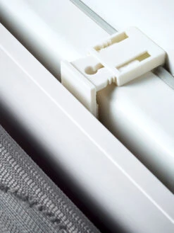 Rollo, Anthrazit -Heimtextildekoration WaveDuo Rollo Klemmtraeger mil