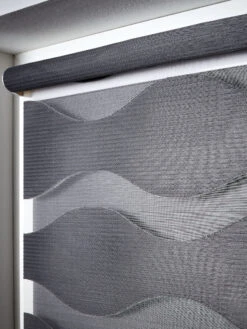 Rollo, Anthrazit -Heimtextildekoration WaveDuo Rollo dunkelgrau anthrazit mil3