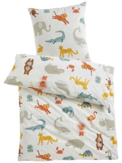 Kinderbettwäsche, Multicolor -Heimtextildekoration WildChild Bettwaesche Mehrfarbig Multicolor 135x200 pla