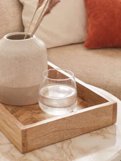 Deko-Tablett, Braun -Heimtextildekoration WoodenMosaik DekoTablett Braun mil