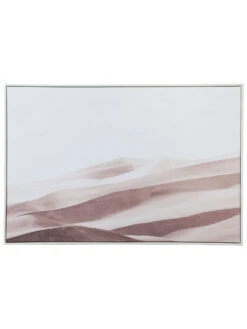 Leinwand-Druck-gerahmt, Hellbeige -Heimtextildekoration Wueste Druckgerahmt Grau Hellbeige 80x120 pla