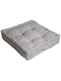 Bodenkissen, Silver -Heimtextildekoration Yanni Bodenkissen Hellgrau Silver 45x45 per2