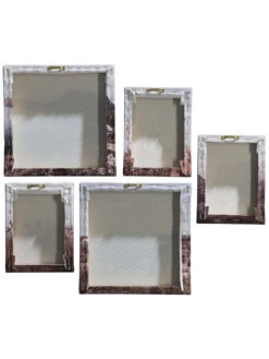 Druck, Hellbraun -Heimtextildekoration ZufluchtamMeer Leinwandbild Blau Hellbraun 25x25 ruk2